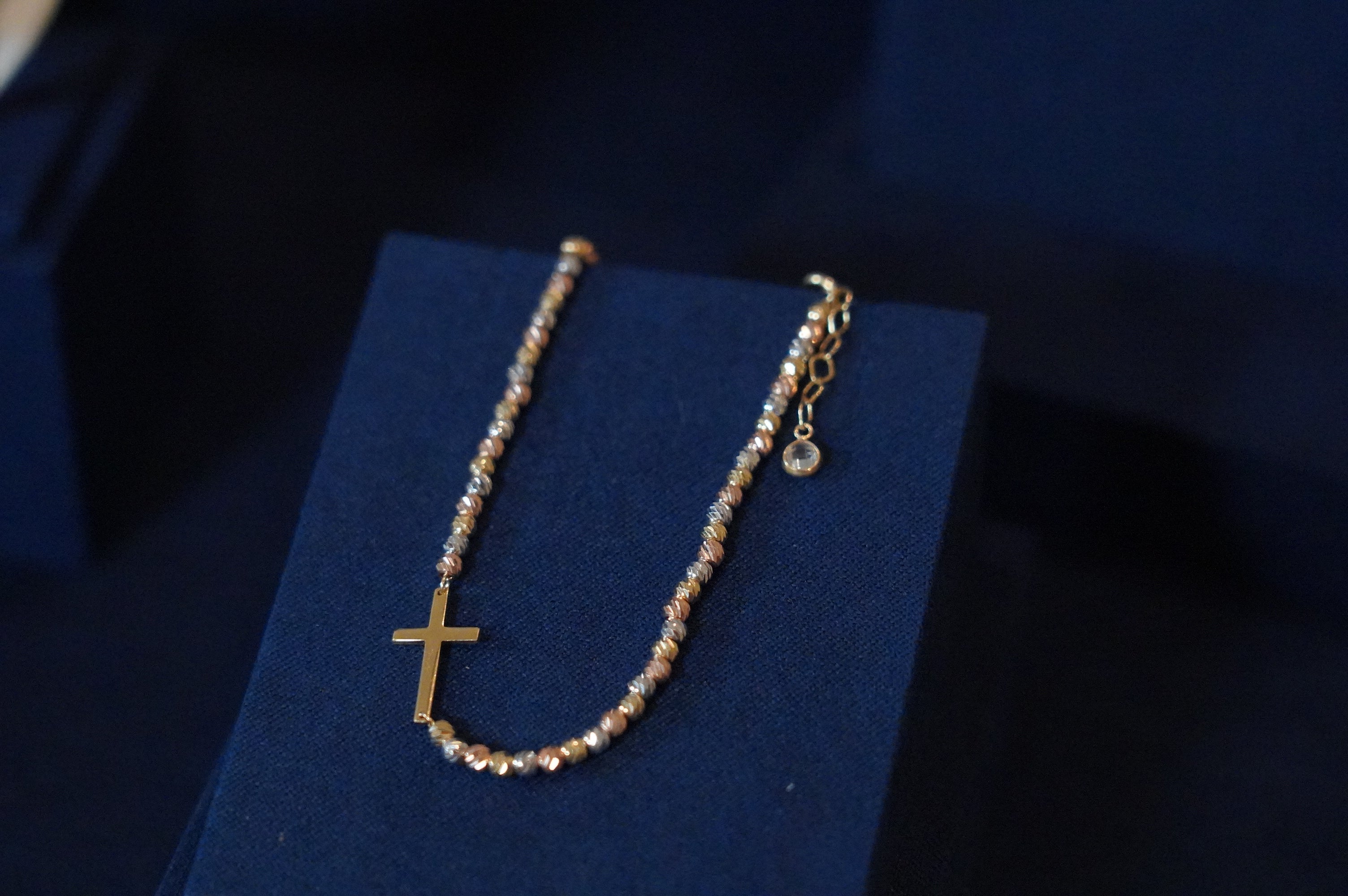 18K THREE COLOR BRACELET 7'