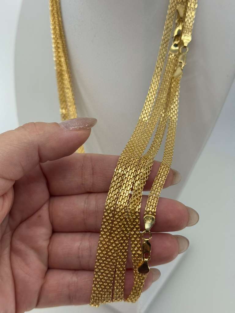 18K Bismarck Chain 60cm 6mm