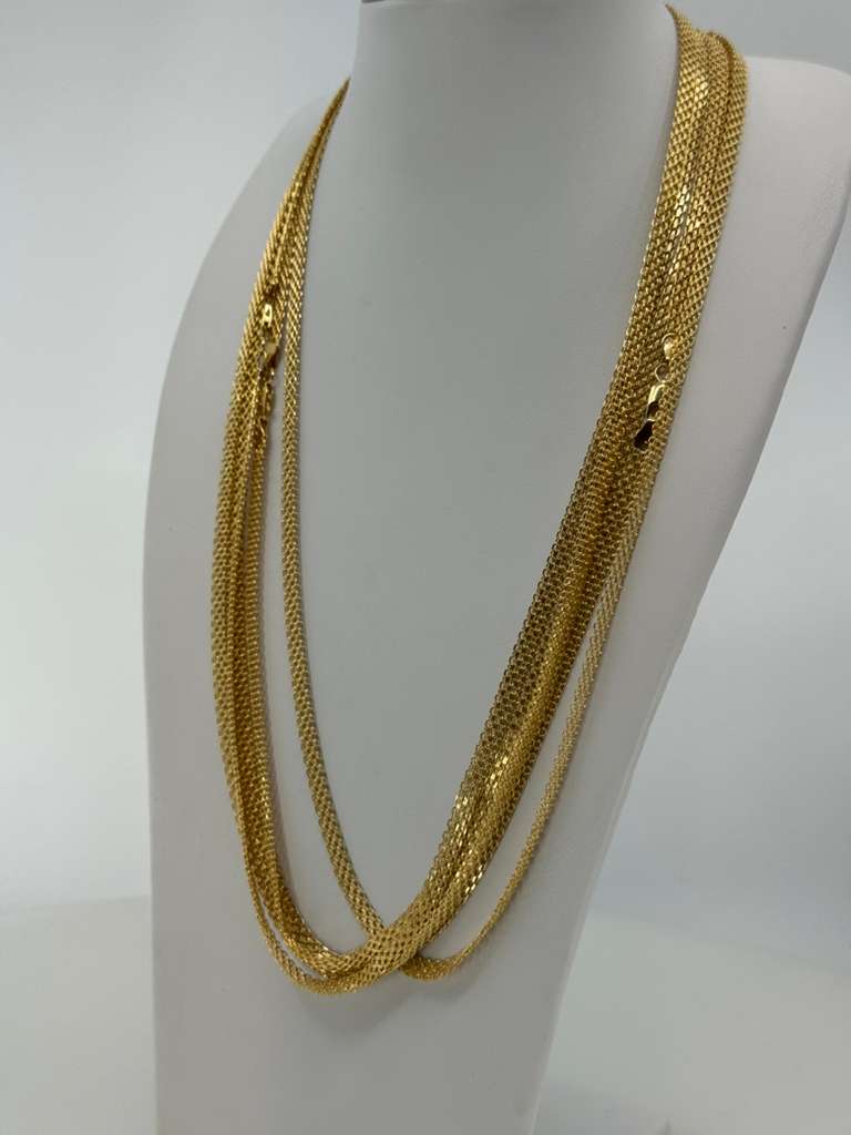 18K Bismarck Chain 60cm 6mm