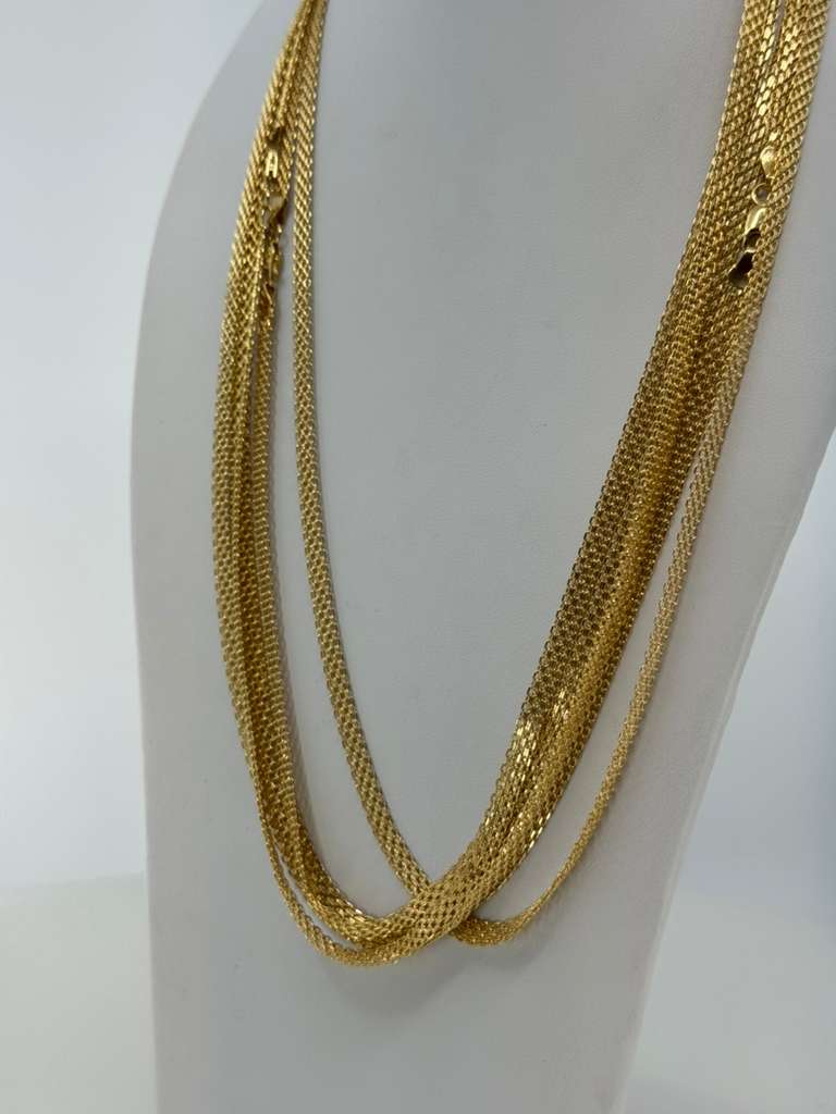 18K Bismarck Chain 60cm 6mm