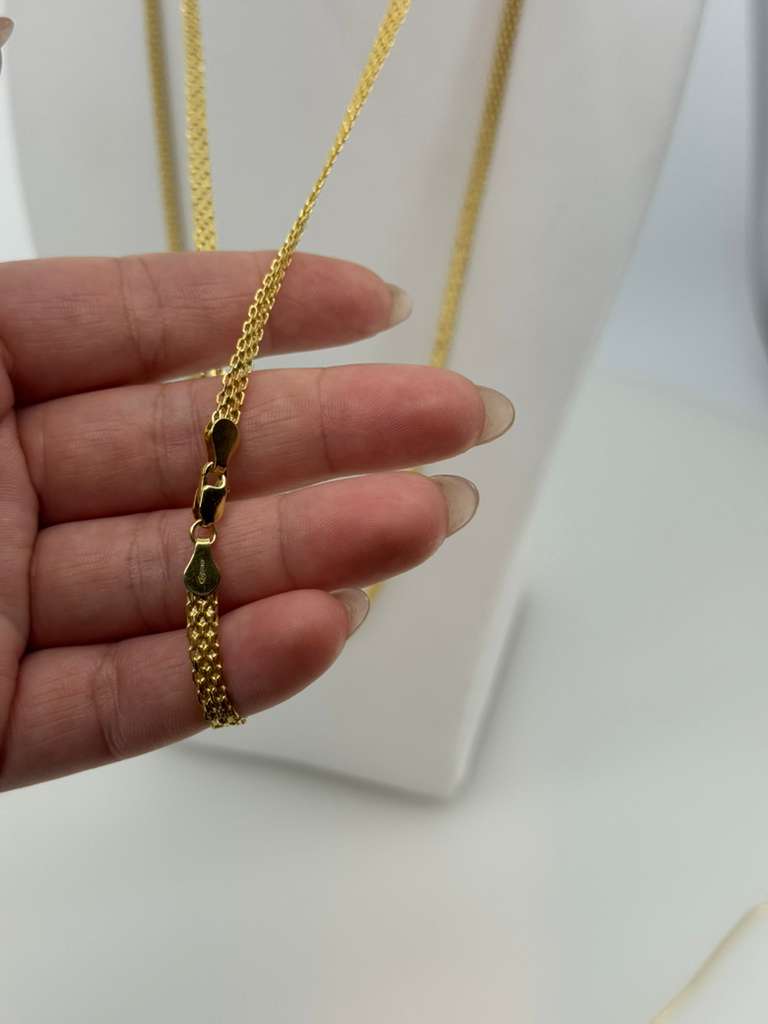 18K Bismarck Chain 60cm 4mm