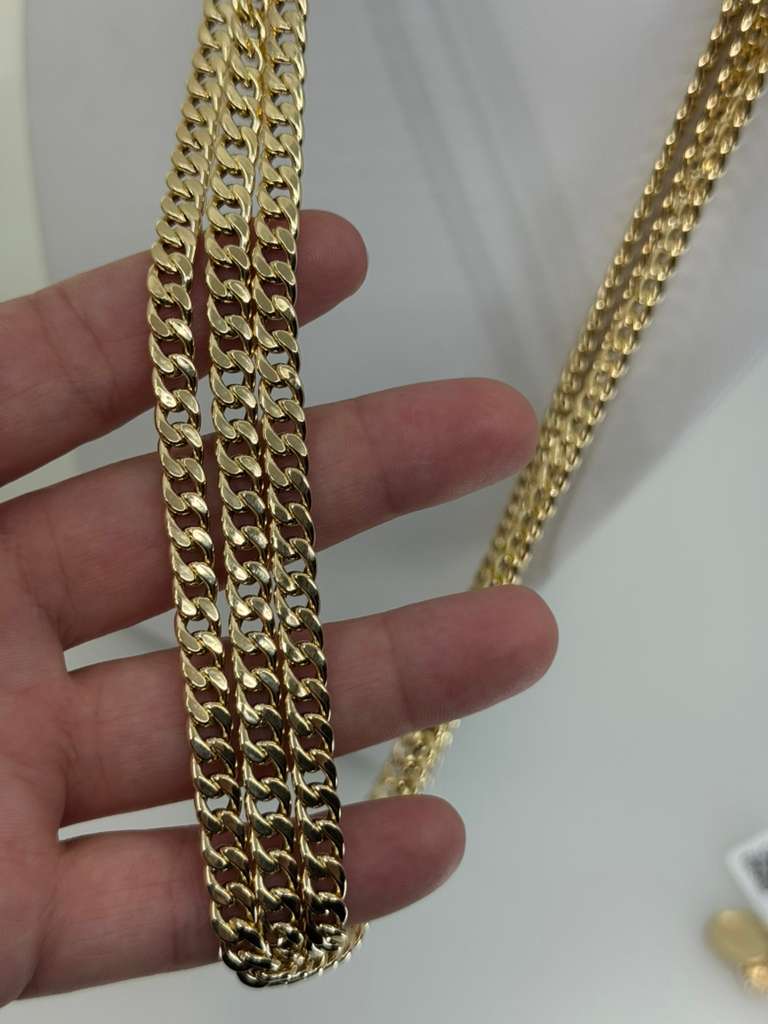 18K Cuban Chain 60cm 7mm
