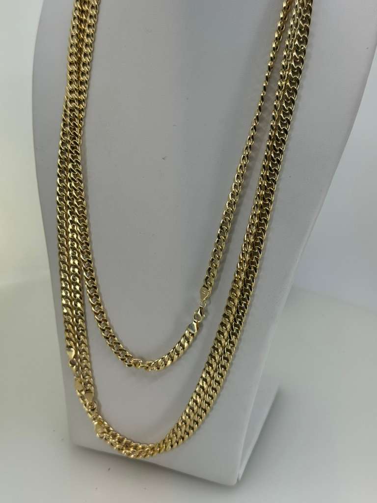 18K Cuban Chain 60cm 7mm